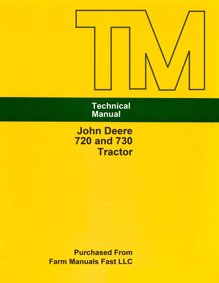 John Deere 720 Tractor - Service Manual