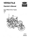 Versatile 900 Four Wheel Drive Tractor Manual