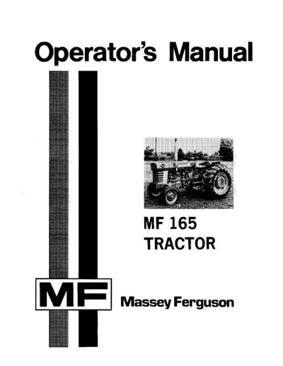 Massey Ferguson 165 Tractor Manual