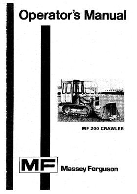 Massey Ferguson 200 Crawler Manual