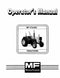 Massey Ferguson 270 and 290 Tractor Manual