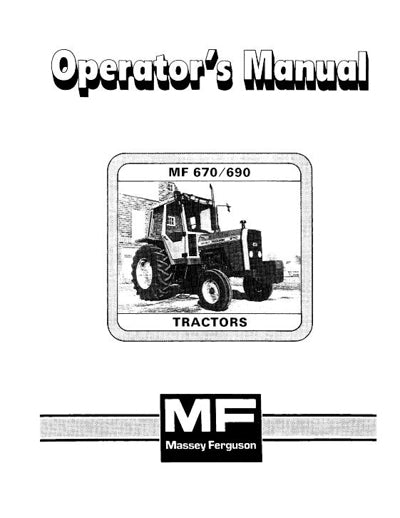Massey Ferguson 670 and 690 Tractor Manual