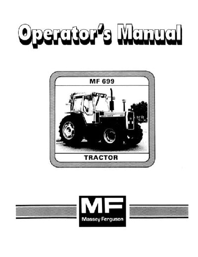 Massey Ferguson 699 Tractor Manual