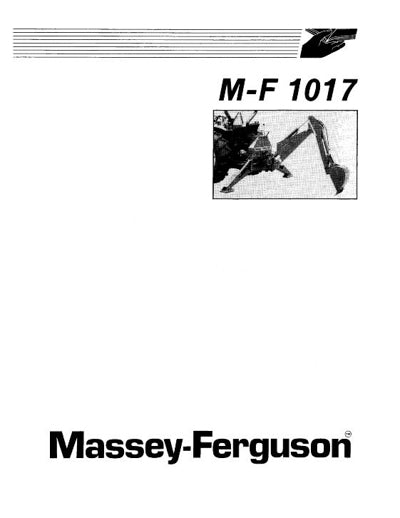 Massey Ferguson 1017 Backhoe Manual