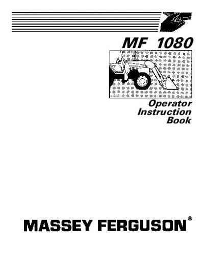 Massey Ferguson 1080 Loader Manual