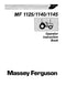 Massey Ferguson 1125, 1140, and 1145 Tractors Manual