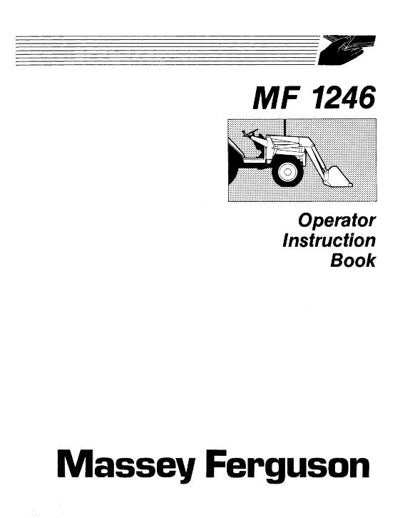 Massey Ferguson 1246 Loader Manual