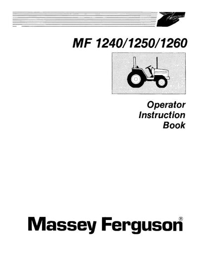 Massey Ferguson 1240, 1250, and 1260 Tractors Manual