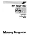 Massey Ferguson 1242 and 1244 Loader Manual