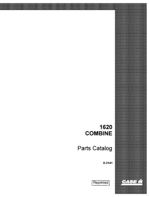 Case IH 1620 Combine - Parts Catalog
