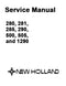 New Holland 280, 281, 285, 290, 500, 505, and 1290 Hay - Service Manual