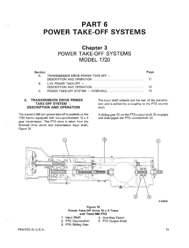 Ford 1320, 1520, and 1720 Tractors - Service Manual