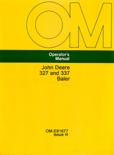 John Deere 327 and 337 Hay Baler Manual