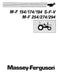 Massey Ferguson 154S, 174S, 194F, 254, 274, and 294 Tractor - Service Manual