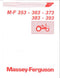 Massey Ferguson 353, 363, 373, 383, and 393 Tractor Manual