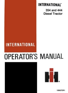 International 354 et 444 Tracteur Diesel - Manuel d'Opération (En Français)