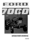 Ford 7000 Tractor Manual