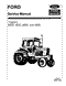 Ford 8000, 8600, 9000, and 9600 Tractors - COMPLETE Service Manual