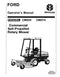 Ford CM222 and CM224, CM272 and CM274 Rotary Mower Manual