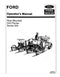 Ford 309 Mounted Drill Planter Manual