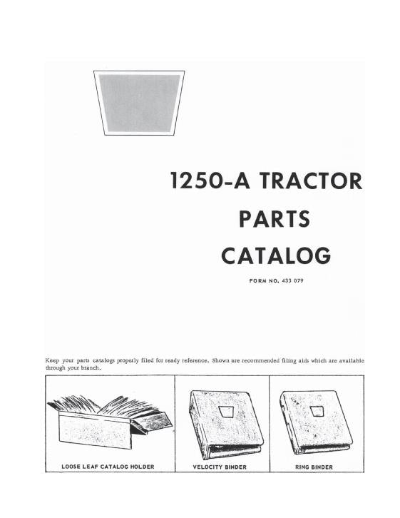 Oliver 1250-A Tractor - Parts Manual