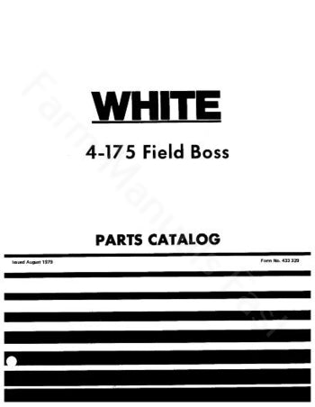 Activate-In-April-White 4-175 Tractor - Parts Catalog