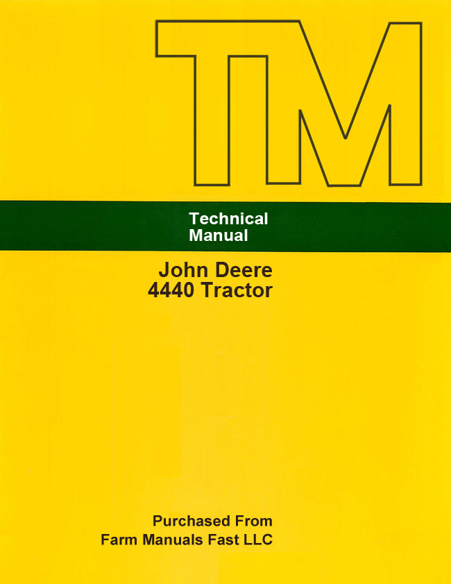 John Deere 4440 Tractor - Service Manual