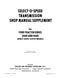 Select-O-Matic Ford Suplement Manual