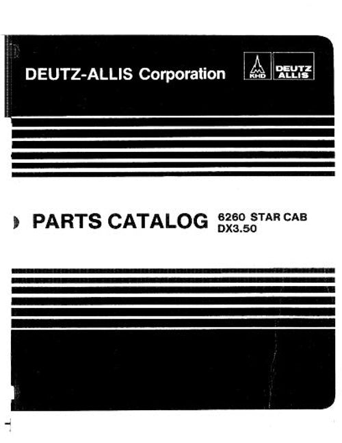 Deutz Allis 6260 and DX3.50 Tractor - Parts Catalog