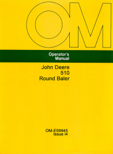 John Deere 510 Round Baler Manual