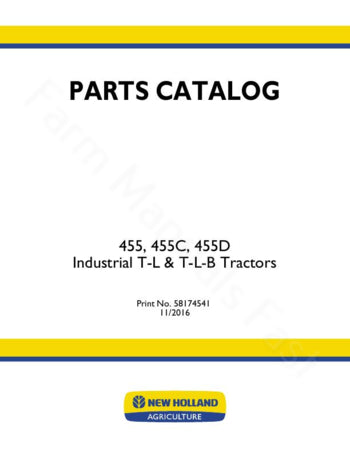 Ford 455 and 455C Tractor-Loader-Backhoe - Parts Catalog
