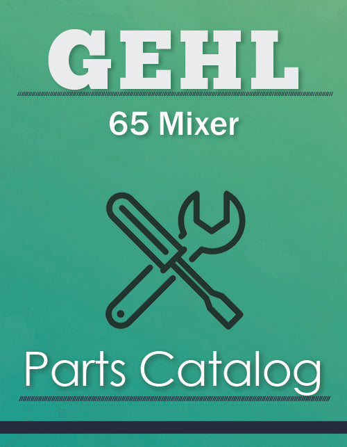 Gehl 65 MX "Mix-All" Mixer Manual