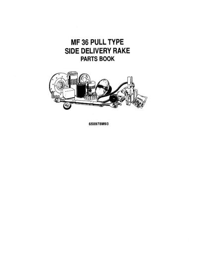 Massey Ferguson 36 Rake - Parts Catalog