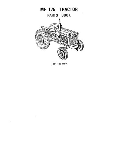 Massey Ferguson 175 Tractor - Parts Catalog