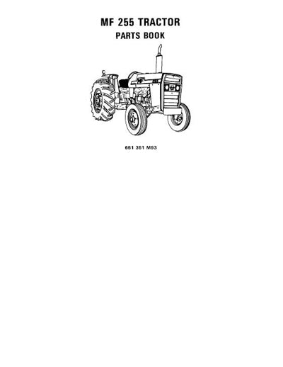 Massey Ferguson 255 Tractor - Parts Catalog