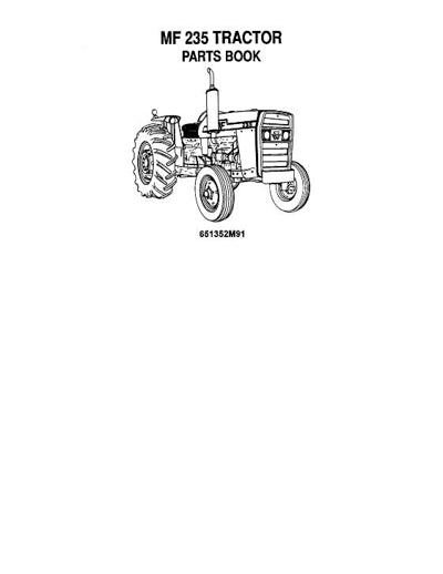 Massey Ferguson 235 Tractor - Parts Catalog