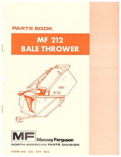 Massey Ferguson 212 Bale Thrower - Parts Catalog