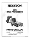 Hesston 4870 Bale Processor - Parts Catalog