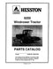 Hesston 8200 Windrower Tractor - Parts Catalog