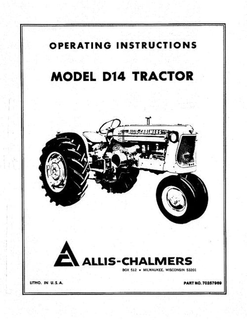 Allis-Chalmers D14 Tractor Manual
