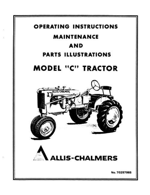 Allis-Chalmers C Tractor Manual