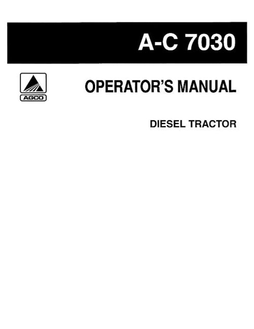 Activate-In-April-Allis-Chalmers 7030 Tractor Manual
