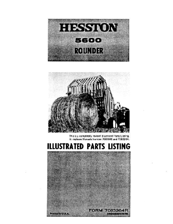 Hesston 5600 Round Baler - Parts Catalog