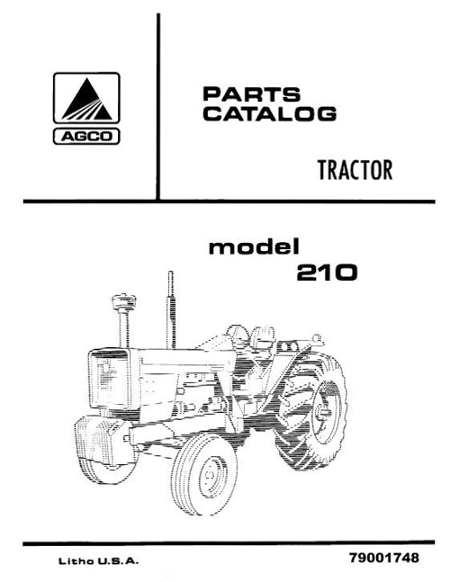 Allis-Chalmers 210 Tractors  - Parts Manual