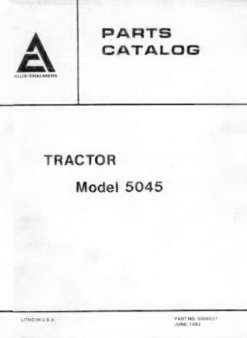 Allis-Chalmers 5045 Tractors  - Parts Manual