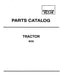 Allis-Chalmers 8030 Tractors  - Parts Manual