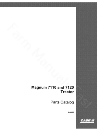 Case IH 7110 and 7120 Tractor - Parts Catalog