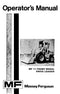 Massey Ferguson 11 Industrial Wheel Loader Manual