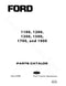 Ford 1100, 1200, 1300, 1500, 1700, and 1900 Tractor - Parts Catalog