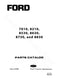 Ford 7810, 8210, 8530, 8630, 8730, and 8830 Tractor - Parts Catalog
